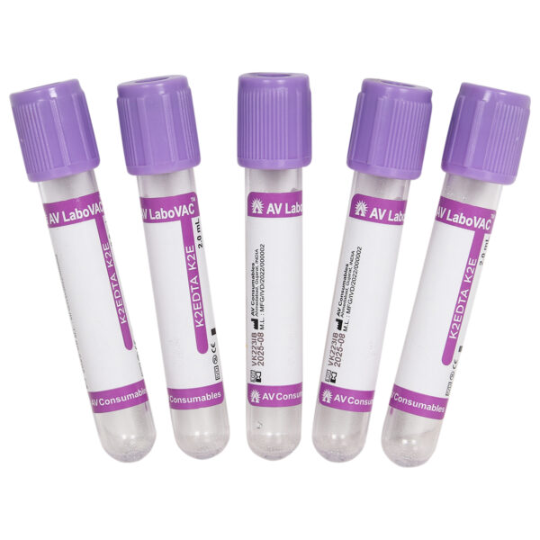 Vacuum Blood Collection Tubes EDTA K2 – 2ml, Pack of 100 | Sterile High-Quality Medical & Laboratory Phlebotomy Tubes - Image 3