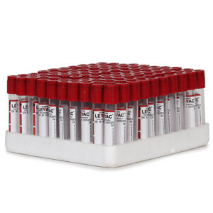 Vacuum Blood Collection Tubes Clot Activator – 4ml, Pack of 100 | Sterile Premium Quality Blood Sampling Tubes for Medical & Laboratory Use