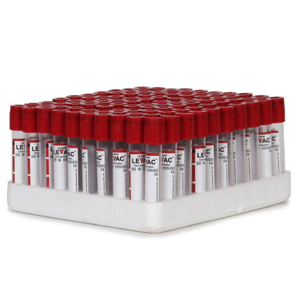 Clot Activator Non-Vacuum Blood Collection Tubes 4ml, Red Top – Pack of 100 | Sterile Blood Sample Collection Tubes for Clinical & Lab Use - Image 5