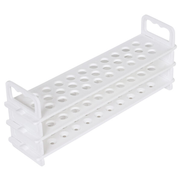Polylab 3 Tier Test Tube Stand – 13mm x 31 Holes | Durable Polypropylene Lab Rack, Autoclavable & Chemical Resistant