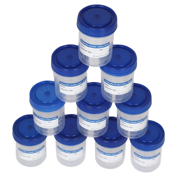 50ml Sterilized Urine Containers – Leak-Proof, Individually Wrapped (Pack of 100) | Medical, Clinical & Lab Use - Image 6