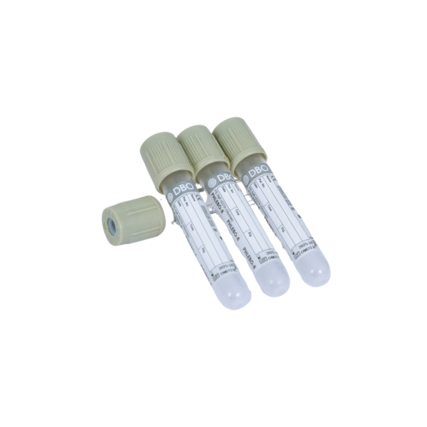 Fluoride Non-Vacuum Blood Collection Tubes – Pack of 100 | Sterile 2ml Tubes for Glucose Testing & Lab Sample Storage | Leakproof Medical Vials - Image 6