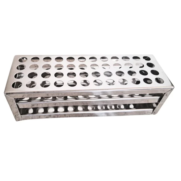 13mm 36-Hole Stainless Steel Test Tube Stand Rack (Pack of 1) – Heavy-Duty, Rust-Proof Lab Tube Holder | Durable Chemical-Resistant Organizer for Schools, Science Labs & Research - Image 3