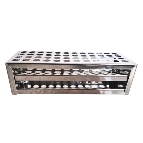 13mm 36-Hole Stainless Steel Test Tube Stand Rack (Pack of 1) – Heavy-Duty, Rust-Proof Lab Tube Holder | Durable Chemical-Resistant Organizer for Schools, Science Labs & Research - Image 2