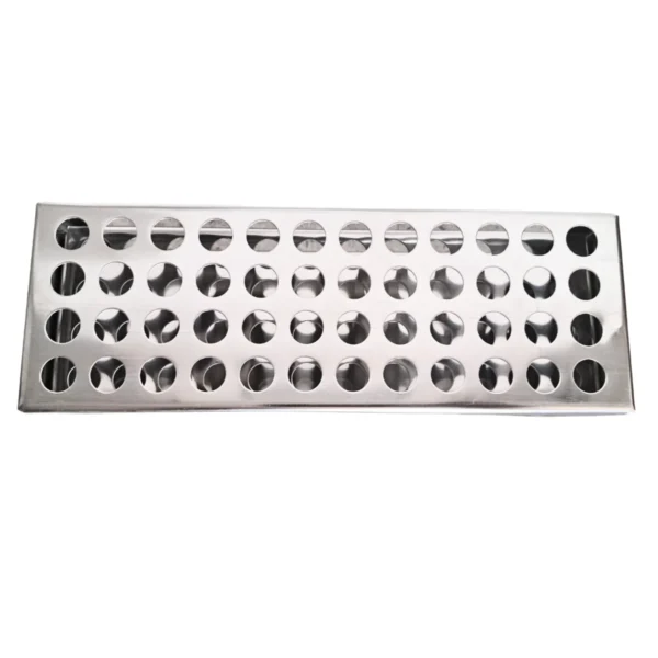 13mm 48-Hole Stainless Steel Test Tube Stand Rack (Pack of 1) – Heavy-Duty, Rust-Resistant Lab Tube Holder | Durable Chemical-Resistant Organizer for School, Science Labs & Research - Image 4