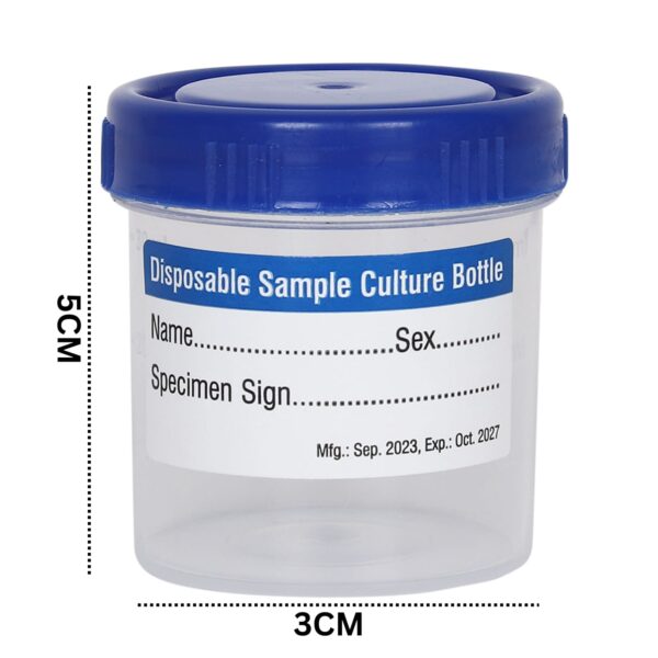 50ml Sterilized Urine Containers – Leak-Proof, Individually Wrapped (Pack of 100) | Medical, Clinical & Lab Use - Image 2