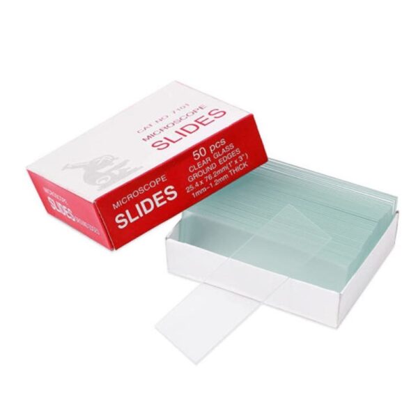 Microscope Glass Slides Pack of 50 – 25.4mm x 76.1mm (1"x3") | 1–1.2mm Thick | High-Quality, Imported Slides for Lab, Medical, & Educational Use – Cat. No. 7101 - Image 4