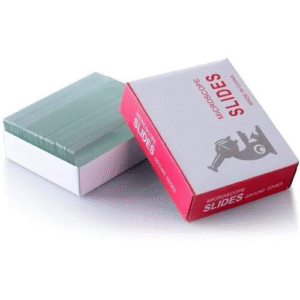 Microscope Glass Slides Pack of 50 – 25.4mm x 76.1mm (1"x3") | 1–1.2mm Thick | High-Quality, Imported Slides for Lab, Medical, & Educational Use – Cat. No. 7101