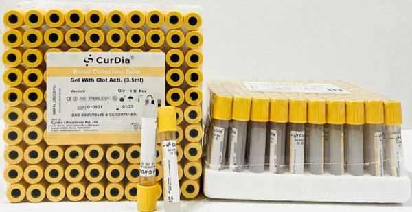 Serum Separator Tube 3.5ml – Yellow Cap SST | Vacuum Blood Collection Tube for Serum Testing